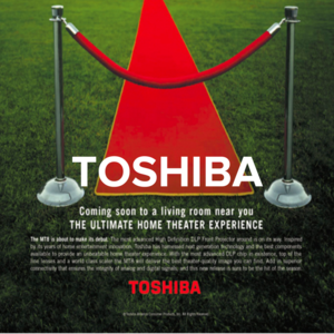 Toshiba — The Ultimate Home Theater Experience campaign